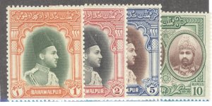 Pakistan- Bahawalpur, Sc #18-21, MNH, set