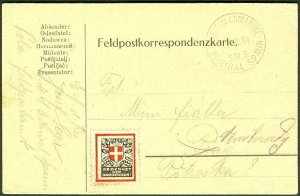 AUSTRIA/HUNGARY 1914, Naval card ship ADMIRAL SPAUN