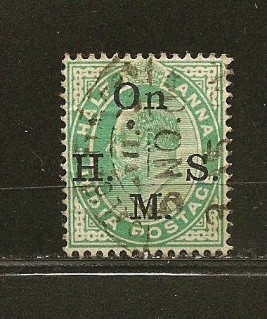 India O38 ON H M S King Edward VII Official Used