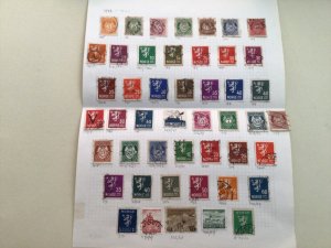 Norway used stamps on folded album page   A10177