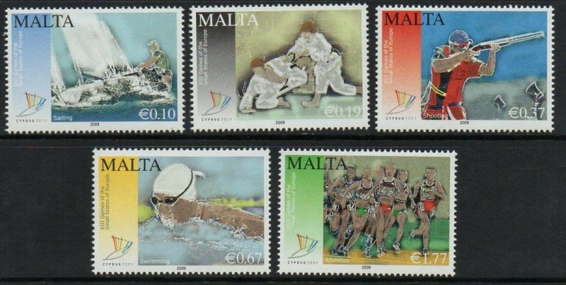 MALTA SG1622/6 2009 13th GAMES OF THE SMALL STATES OF EUROPE MNH