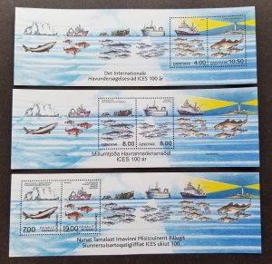 *FREE SHIP Greenland Faroe Islands Denmark Joint Issue 2002 Sea Fish (ms) MNH