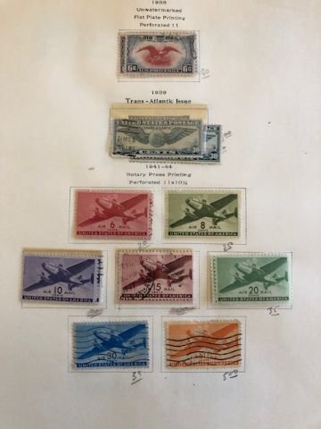 United States - Large group of Airmails - See scans and description