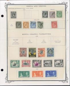 1921-1955 Kenya Uganda Africa Mint & Used Postage Stamp Collection Value $155