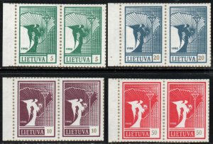 Lithuania Sc #375-378 MNH pairs