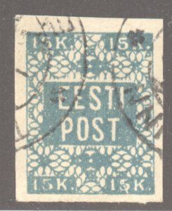 Estonia, Scott #2, Used