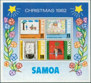 Samoa 1982 SG633 Christmas children's pictures MS MNH