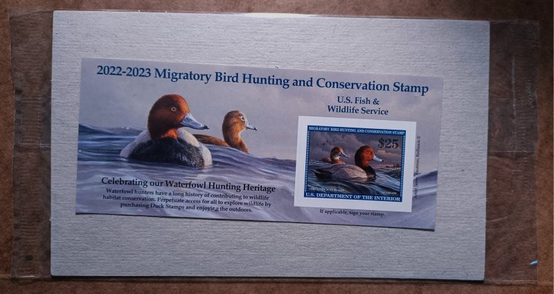 United States #RW89A $25 Redheads MNH sheet of 1 (2022)