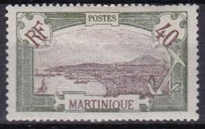 1908 Martinique Scott 82 View of Fort-de-France mh