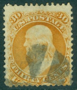 EDW1949SELL : USA 1861 Scott #71 Used Strong color Catalog $190.00.