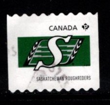 Canada - #2562 Canadian Football- Saskatchewan Roughriders Coil - Used