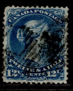 CANADA QV SG60, 12½c bright blue, USED. Cat £60.