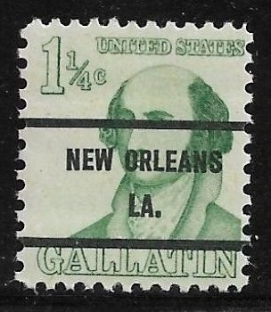MNH US Bureau Precancels: LA; New Orleans #1279–71 1¼¢ Prominent American