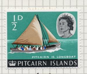 Pitcairn Islands 1964 Early Issue Fine Mint Hinged 1/2d. 096358