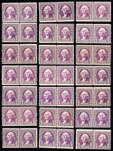 US Stamps # 720 MNH F-VF Lot Of 20 Line Pairs Scott Value $260.00