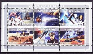 Guinea Bissau, 2008 issue. Conquest of Space sheet of 6.