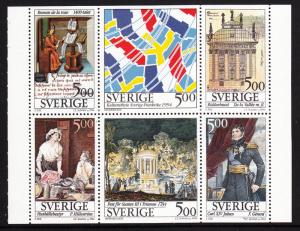 Sweden 1994 MNH Scott #2070a Booklet pane of 6 5k Sweden-France Joint Issue -...