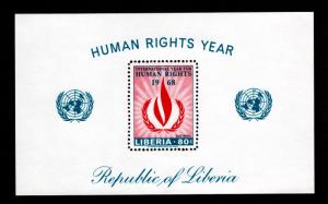Liberia # C179 Mint S/S Human Rights!