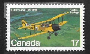 Canada 904: 17c de Havilland Tiger Moth, MNH, VF