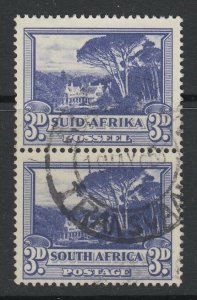 South Africa, Scott 57c var (SG 117a var), used, Flying Saucer at top left