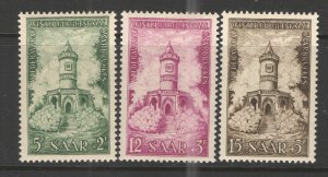 Germany - Deutsches Bundespost/Saar 1956 Sc# B1111-B113 MNH F -1956 semi postals