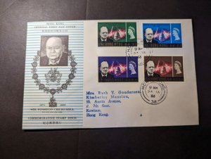 1966 British Hong Kong Souvenir First Day Cover FDC Sir Winston Churchill