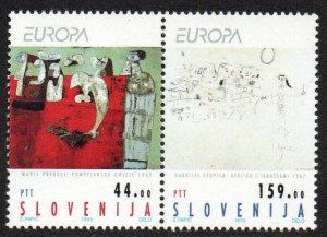 Slovenia Sc #171a MNH pair