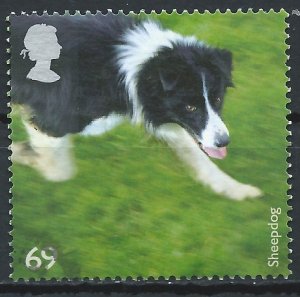 Great Britain 2008 - 69p Working Dogs (Sheepdog) - SG2810 used