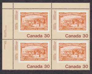 Canada 910  Philatelic Youth Exhibition - Plate block [UL] - MNH
