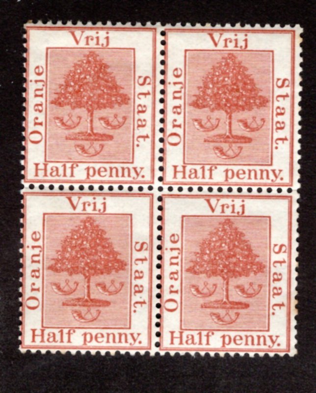 Orange River #1 Block of 4 Mint *Minor Fault* ~jm-3351