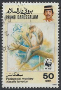 Brunei   Sc#  426   Used Monkey see details face & reverse scans  