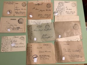 Germany WW2  military postal service 9 items  Ref A1014