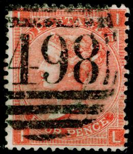 SG94, 4d vermilion PLATE 11, USED. Cat £90. IL