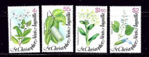 St Kitts-Nevis 393-96 MNH 1980 Flowers