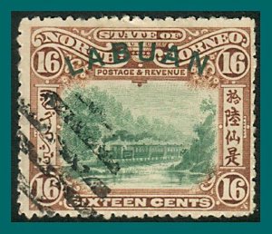 Labuan 1902 Railway Train, cancelled  #99,SG116
