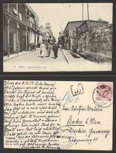 EGYPT TO GERMANY - POSTCARD, SUEZ WIT POSTAGE DUE T - 1923.