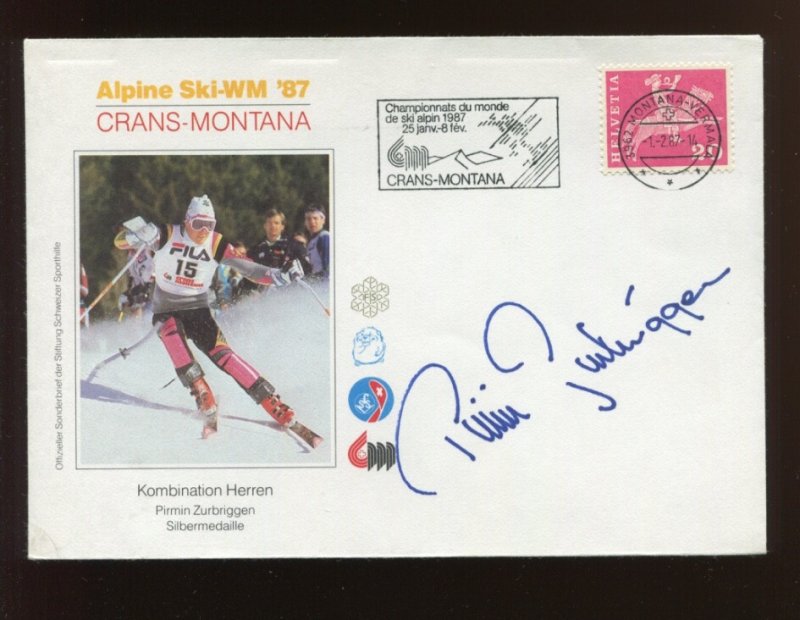 Pirmin Zurbriggen Alpine ski racer Signed Cover ACEP124
