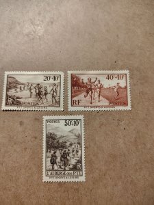 (4524) France Semi postal #B60-B62