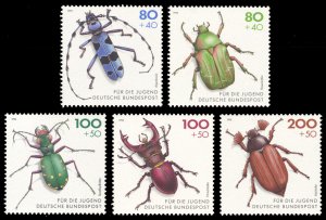 Germany 1993 Beetles Scott #B745-B749 Mint Never Hinged