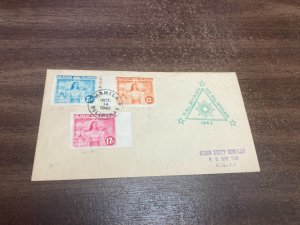 KAPPYSTAMPS PHILIPPINES #N29-31 IMPERFS OCT 14 1943 FIRST DAY COVER  BV90