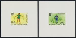 Niger 347-9, C266-7 Deluxe Sheets MNH Winter Olympics, Ice Hockey, Skating