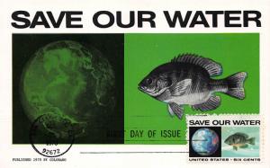 U.S. 1970, Anti-Pollution Issue, Scott #1410-1413, FDC Set on 4 Maxi Cards