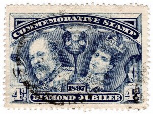 (I.B) QV Cinderella : Unofficial Diamond Jubilee Issue 4d (1897) 