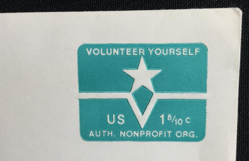 US Used #U568 Entire Window Envelope Volunteer Yourself SCV $2.00