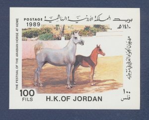 JORDAN - Scott 1361 - MNH S/S - Horse - 1989 