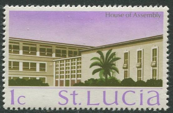 St. Lucia - Scott 261- House of Assembly -1970 - MNH -Single 1c Stamp