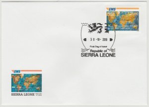 2019 Joint Issue EMS 20 years Sierra Leone FDC First Day Cover stamp IMPERF