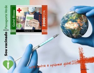 Guinea-Bissau - 2021 I'm Vaccinated - Stamp Souvenir Sheet - GB210527b1
