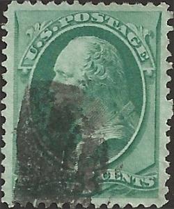 # 136 GREEN USED GEORGE WASHINGTON Cat $32.50