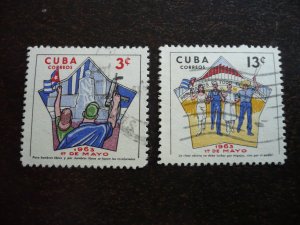 Stamps - Cuba - Scott# 787-788 - Used Set of 2 Stamps